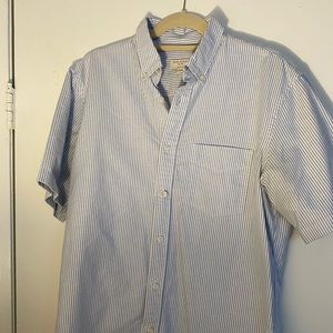 CLUB MONACO Mens Short Sleeve Button Down Large